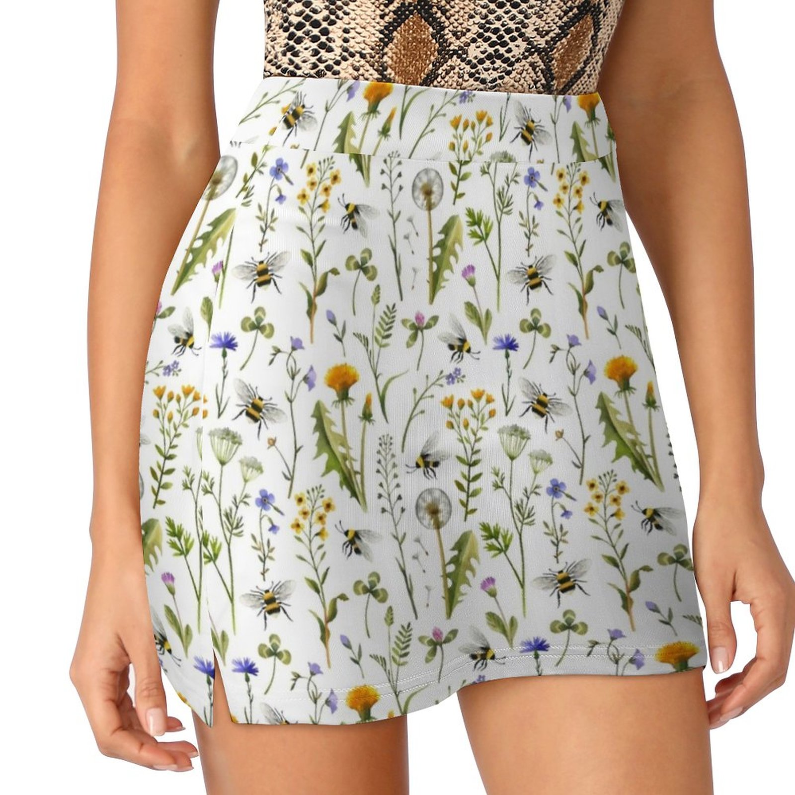 Falda de mujer con abejas y fl - Badminton Minion reseña y precio